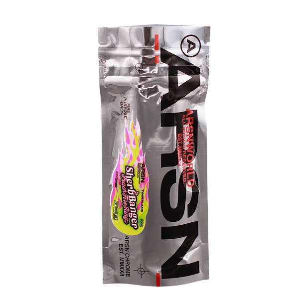 Double Flame Hashole 2x2 Sherb Banger - Peach Fire rings