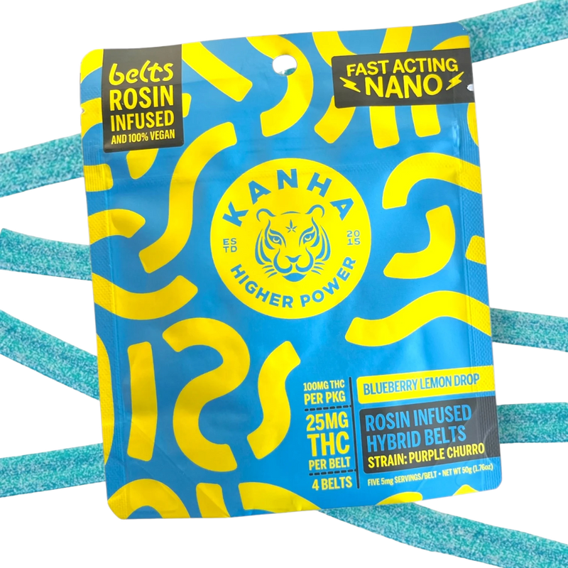 Blueberry Lemon Drop Belts 100mg