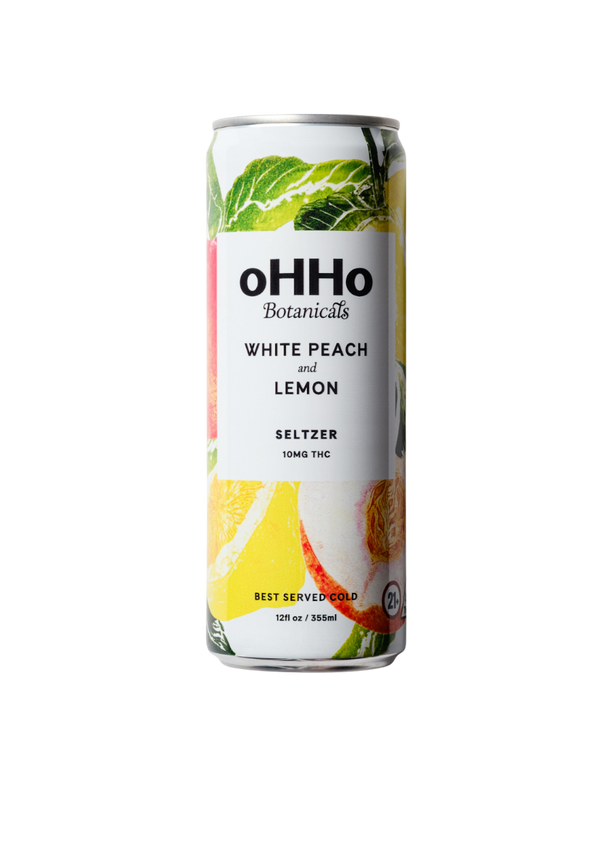 White Peach & Lemon 10mg THC Seltzer - Pack of 4