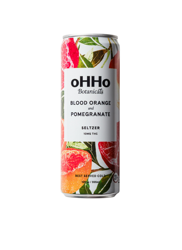 Blood Orange & Pomegranate 10mg THC Seltzer - Pack of 4