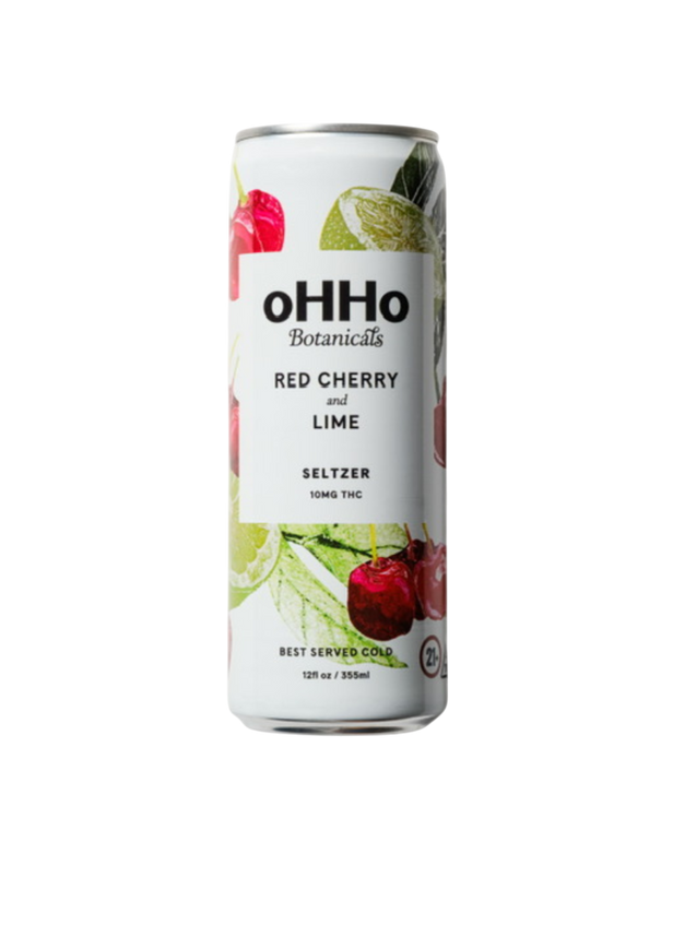 Red Cherry & Lime 10mg THC Seltzer - Pack of 4