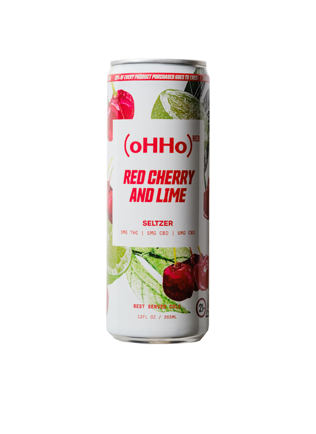 Red Cherry & Lime 5mg THC Seltzer - Pack of 4