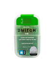 Boutiq Switch V5 container with green lid on a white background